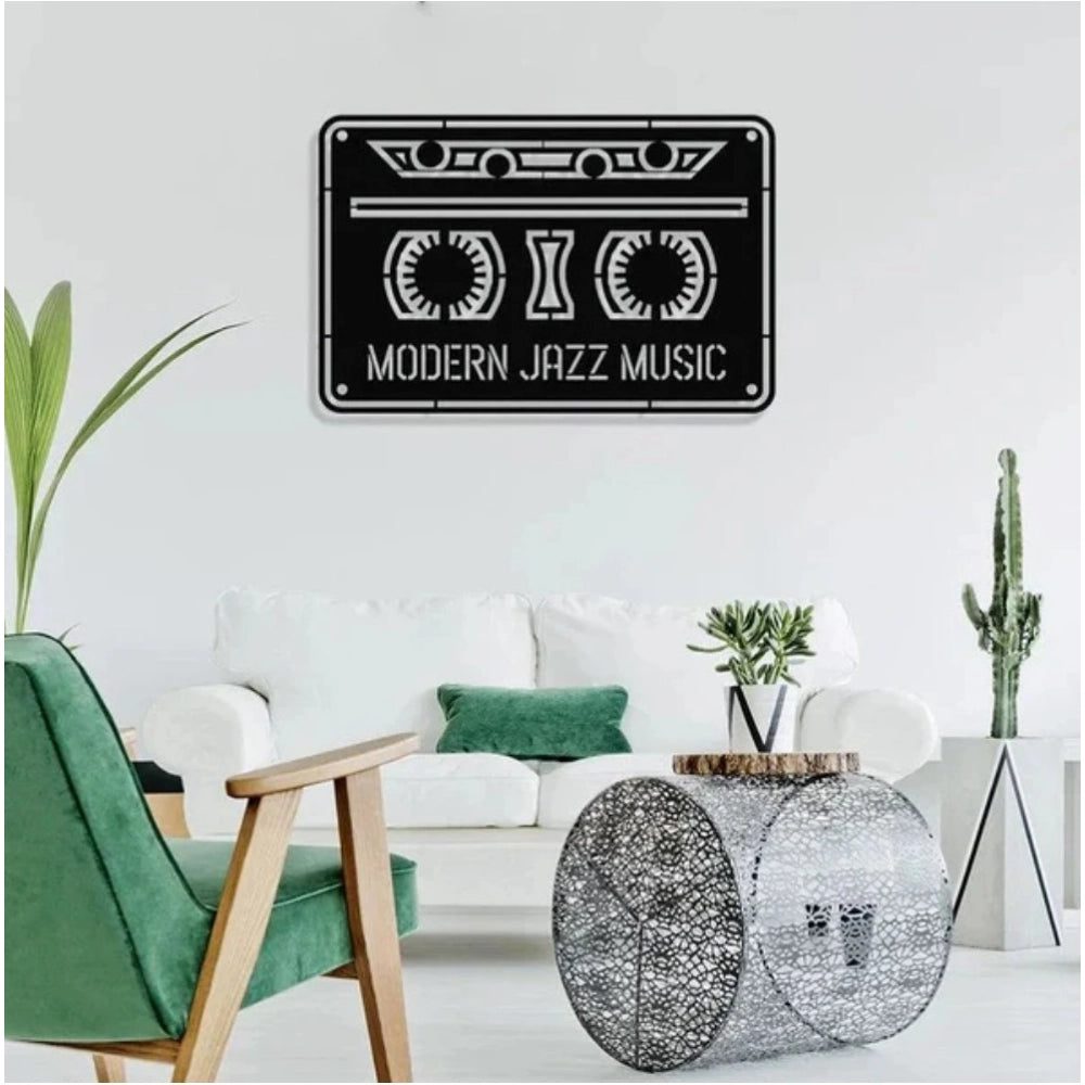 Generic Retro Groove Music Cassette Wooden Wall Decor