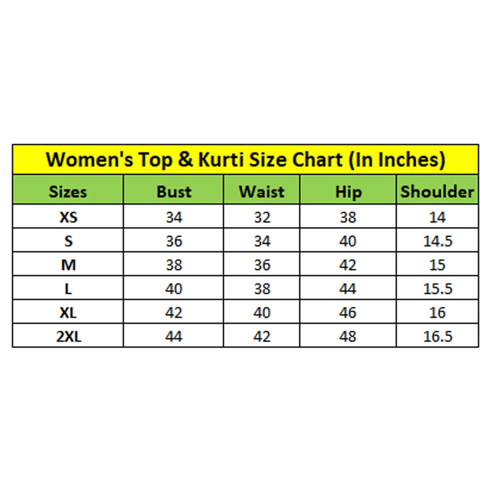 Generic Women's Georgette Embroidery 3-4th Sleeve V-Neck Kurti (Purple)