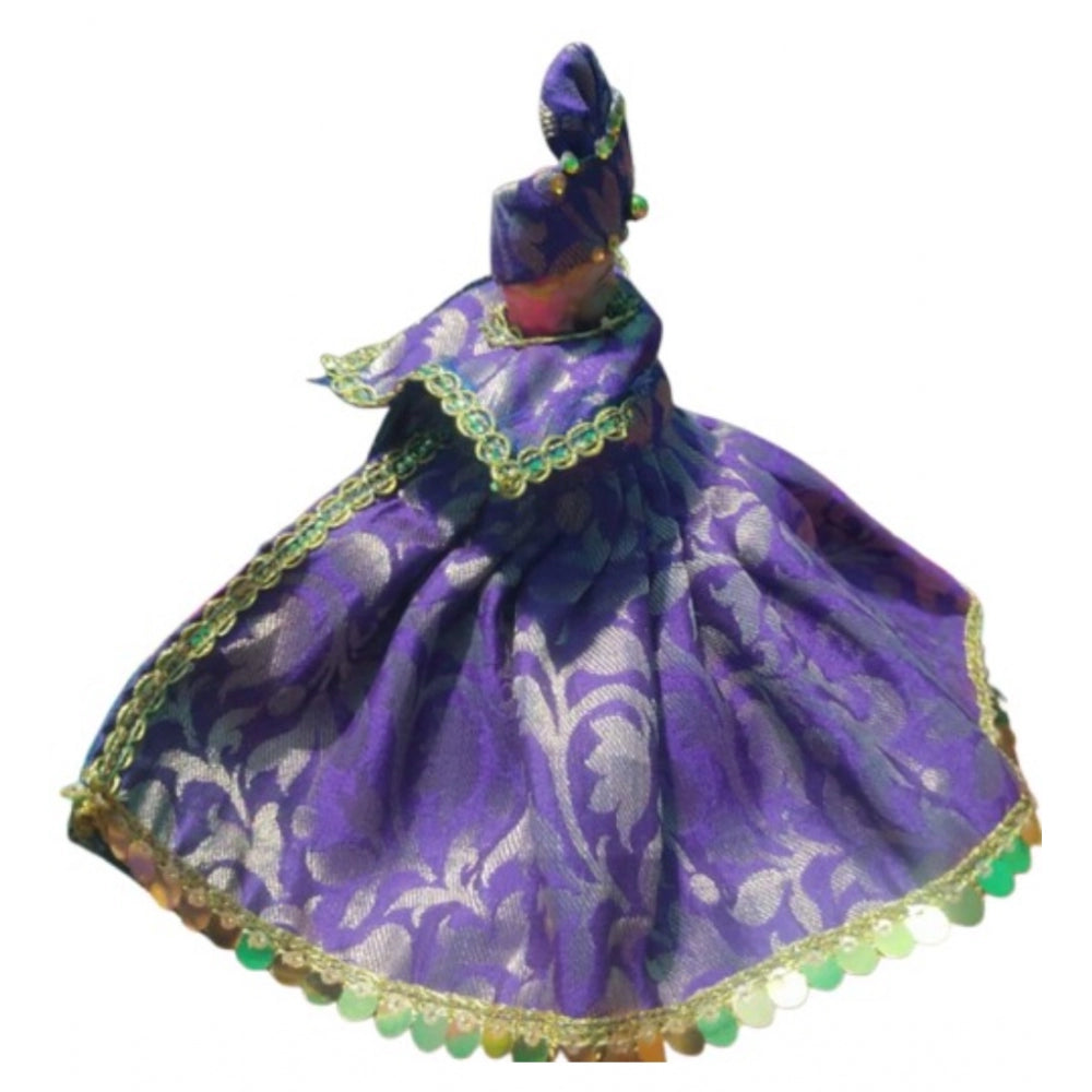 Generic Laddu Gopal Silk Dress Size: 0 To 6 (Blue)