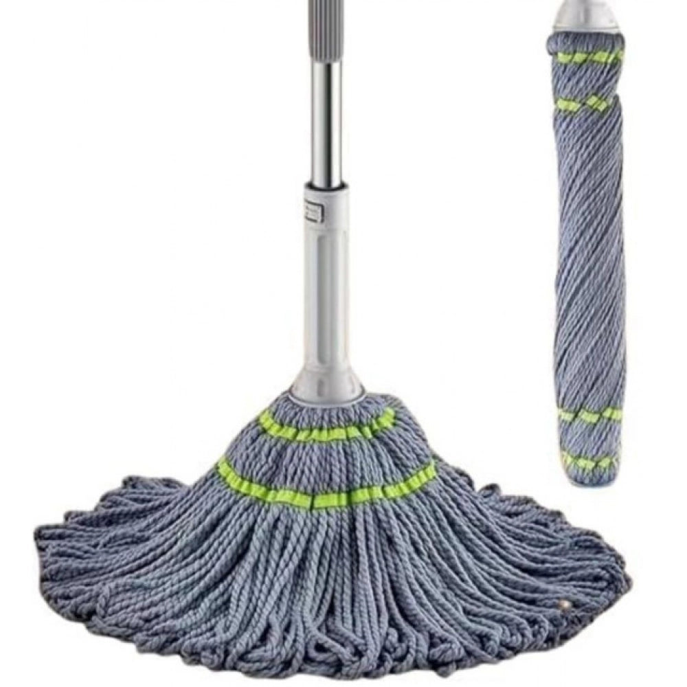 Generic Pack of 2 Microfiber Twist Mop for Floor Cleaning (Grey)