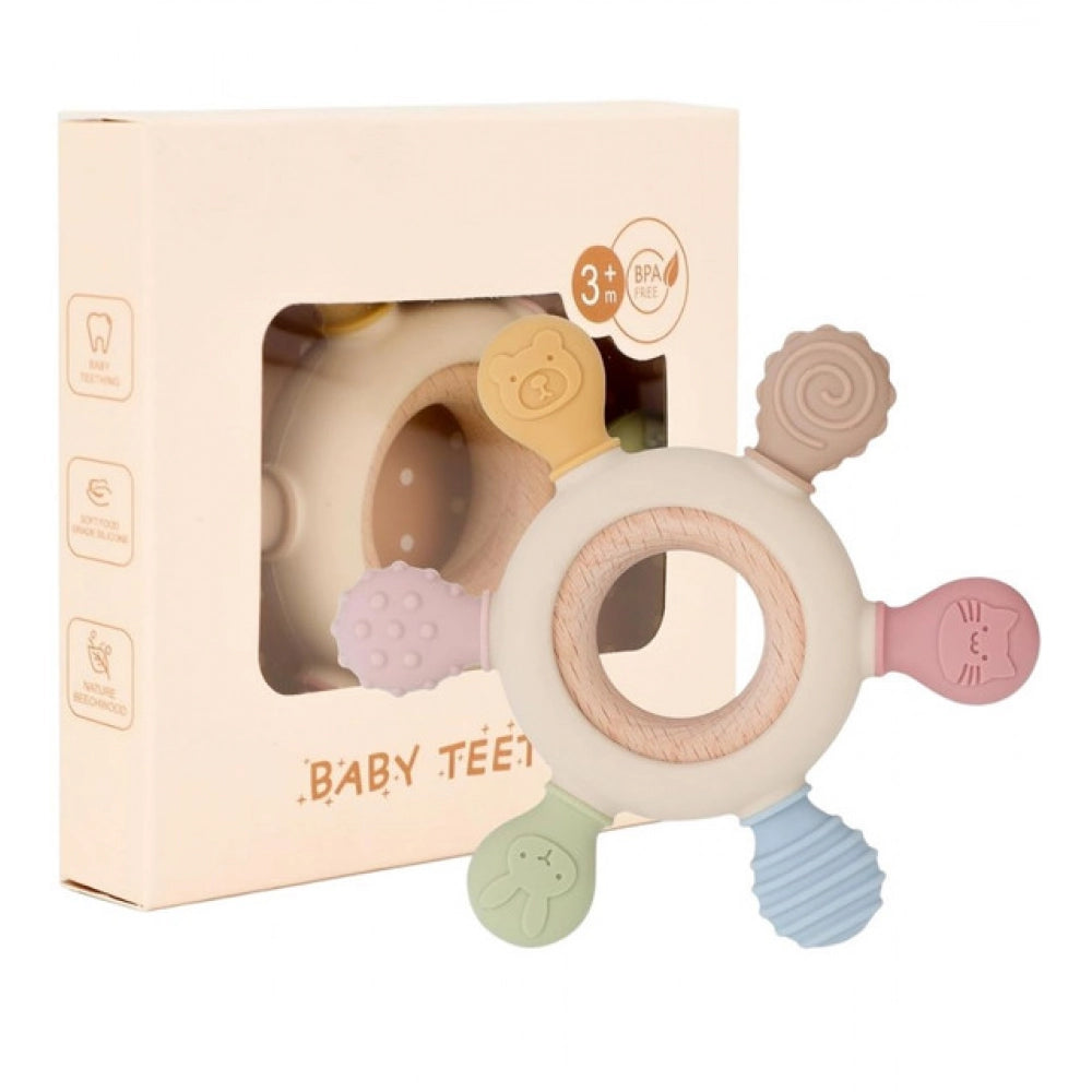 Generic Silicone Baby Teether (Multicolor)