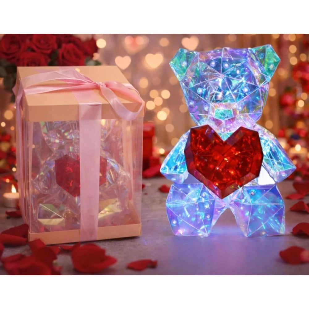 Generic Glowing Teddy Bear Night Light (Multicolor)