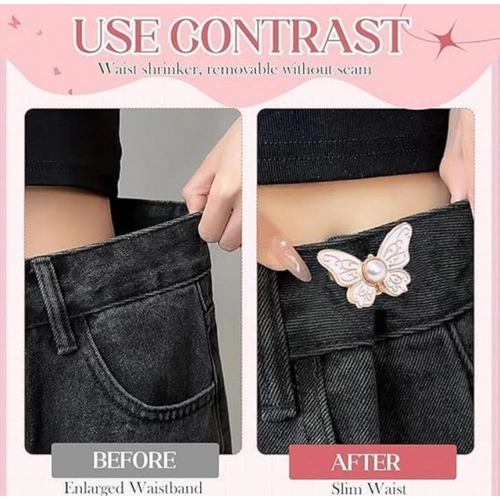 Generic Pack of 3 Jeans Clip Butterfly (Multicolor)