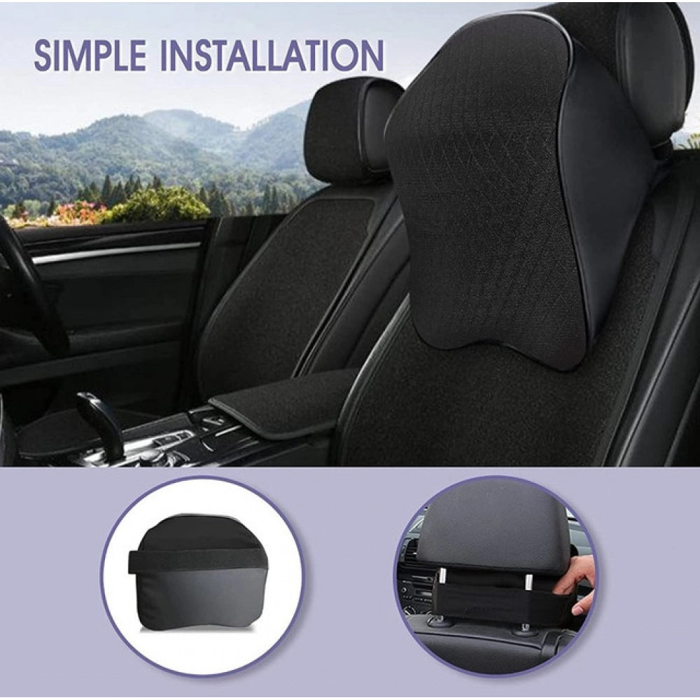 Generic Memory Foam Car Headrest Pillow (Black)